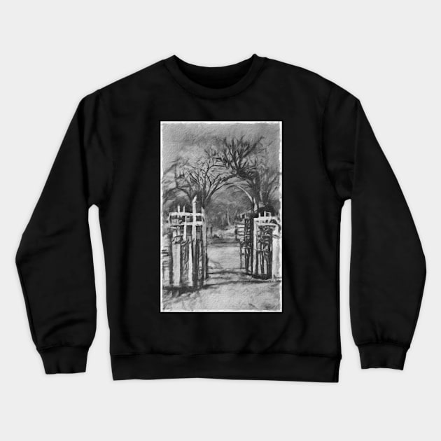 The Cemetery Gates Crewneck Sweatshirt by cannibaljp